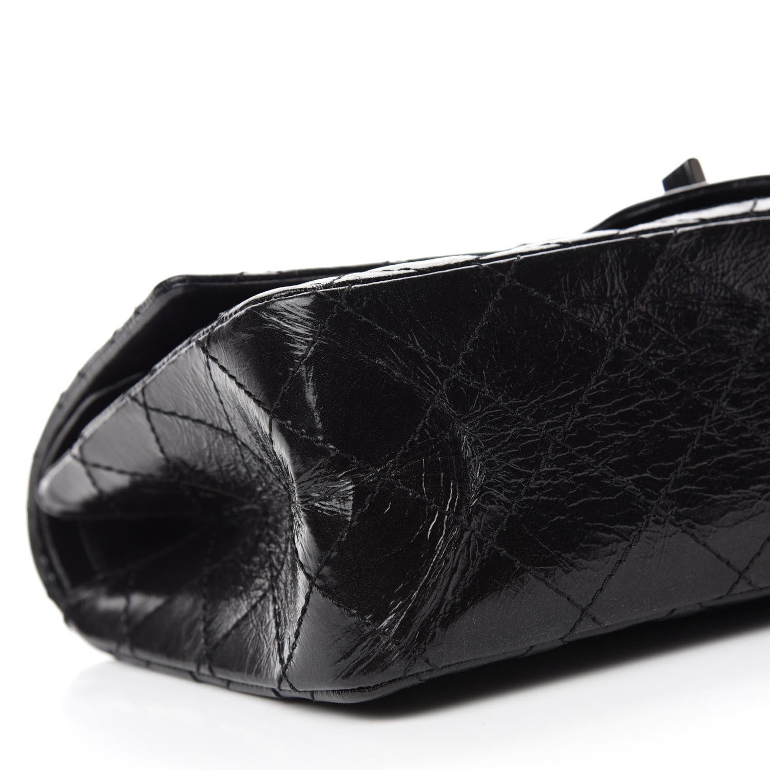 Chanel Glazed Calfskin Quilted 2.55 Reissue 226 Flap So Black 6 of 11