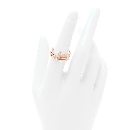 Cartier 18K Yellow Gold Diamond Juste Un Clou Wrap Ring 58 8.25 2 of 5