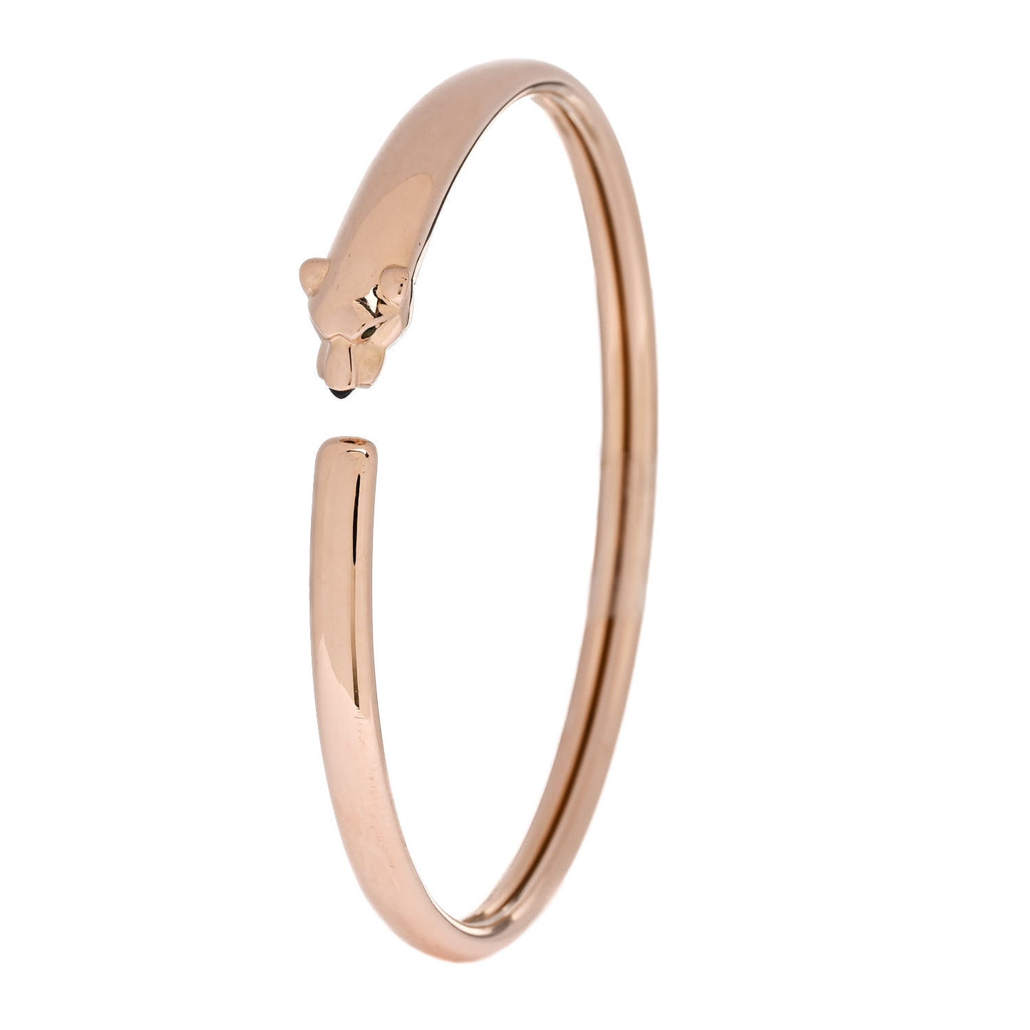 18K Pink Gold Tsavorite Black Onyx Panthere De Cartier Bracelet 18