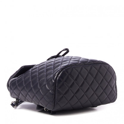 Chanel Lambskin Quilted Small Urban Spirit Backpack Navy 4 of 10
