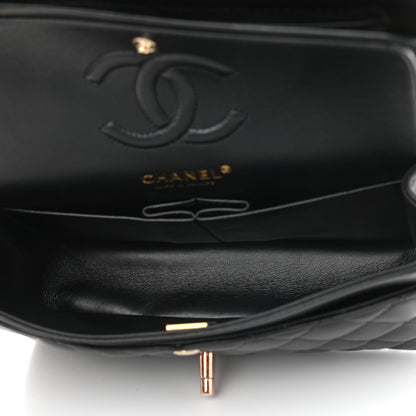 Chanel Lambskin Quilted Small Double Flap Black 4 of 10