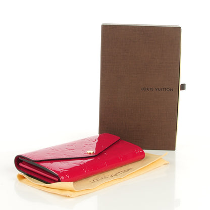 Louis Vuitton Vernis Sarah Wallet NM Rose Indien 4 of 7
