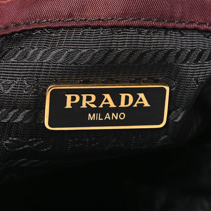 Prada Re-Nylon Saffiano Duet Bucket Crossbody Bag Bordeaux 6 of 9