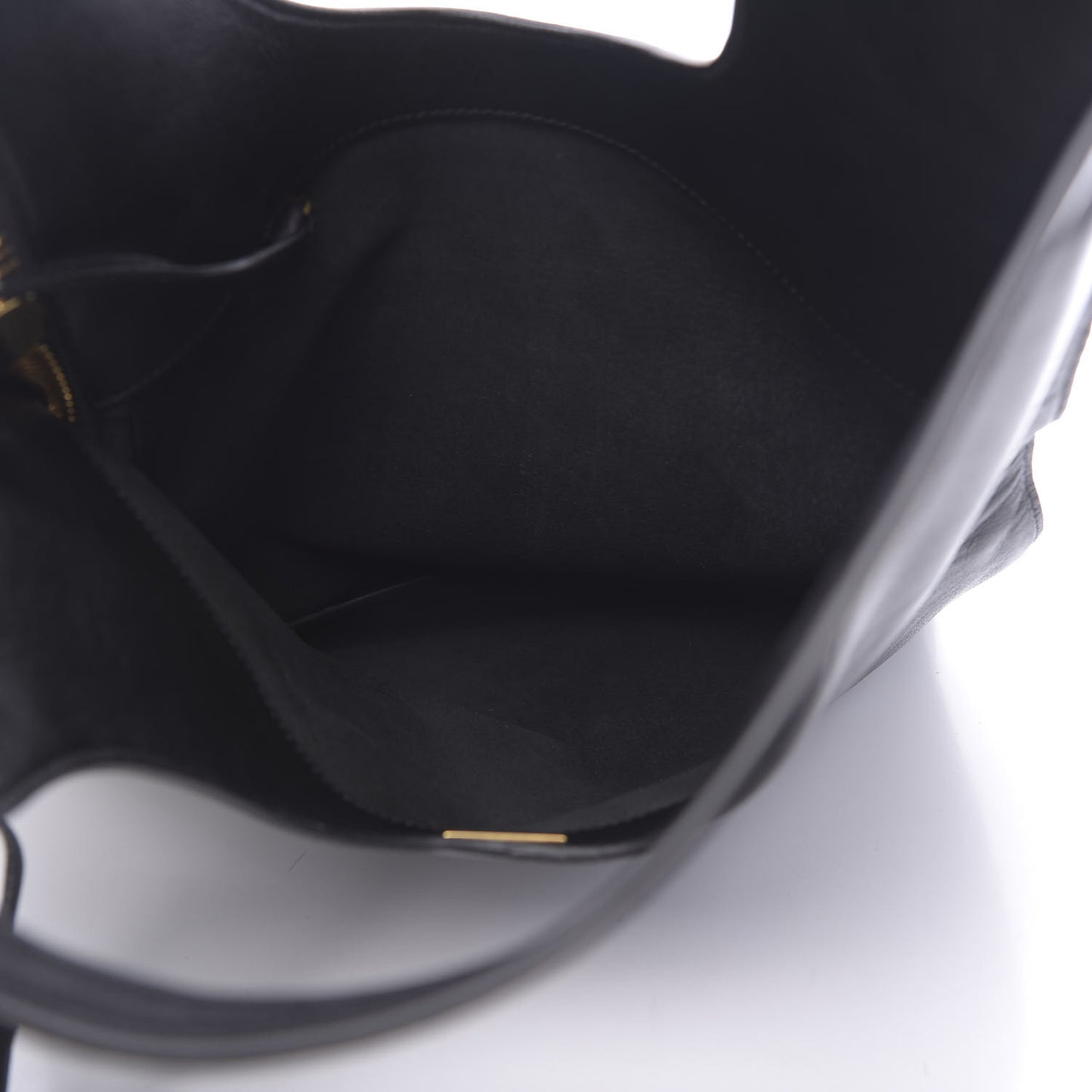 Ramskin Small Alix Padlock Zip Shoulder Bag Black