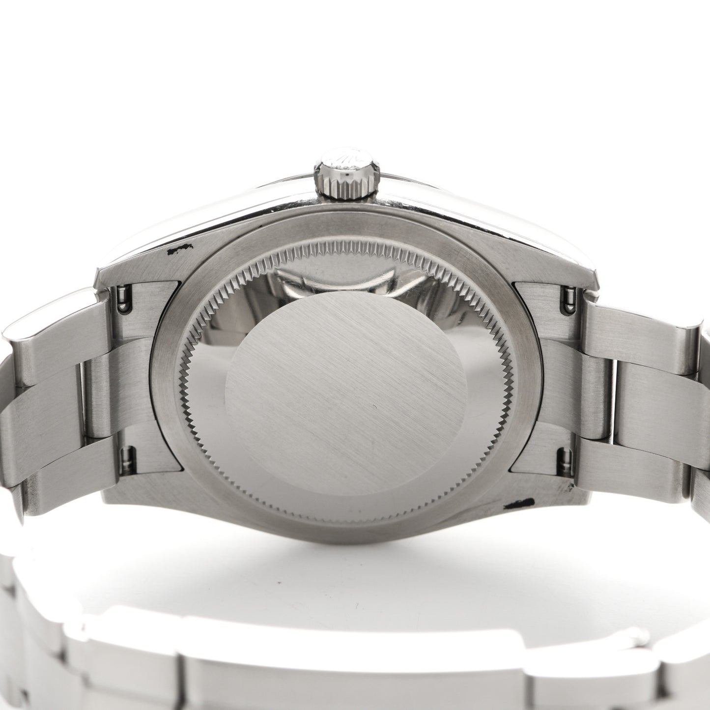 Stainless Steel 34mm Oyster Perpetual Watch Bright Blue 124200