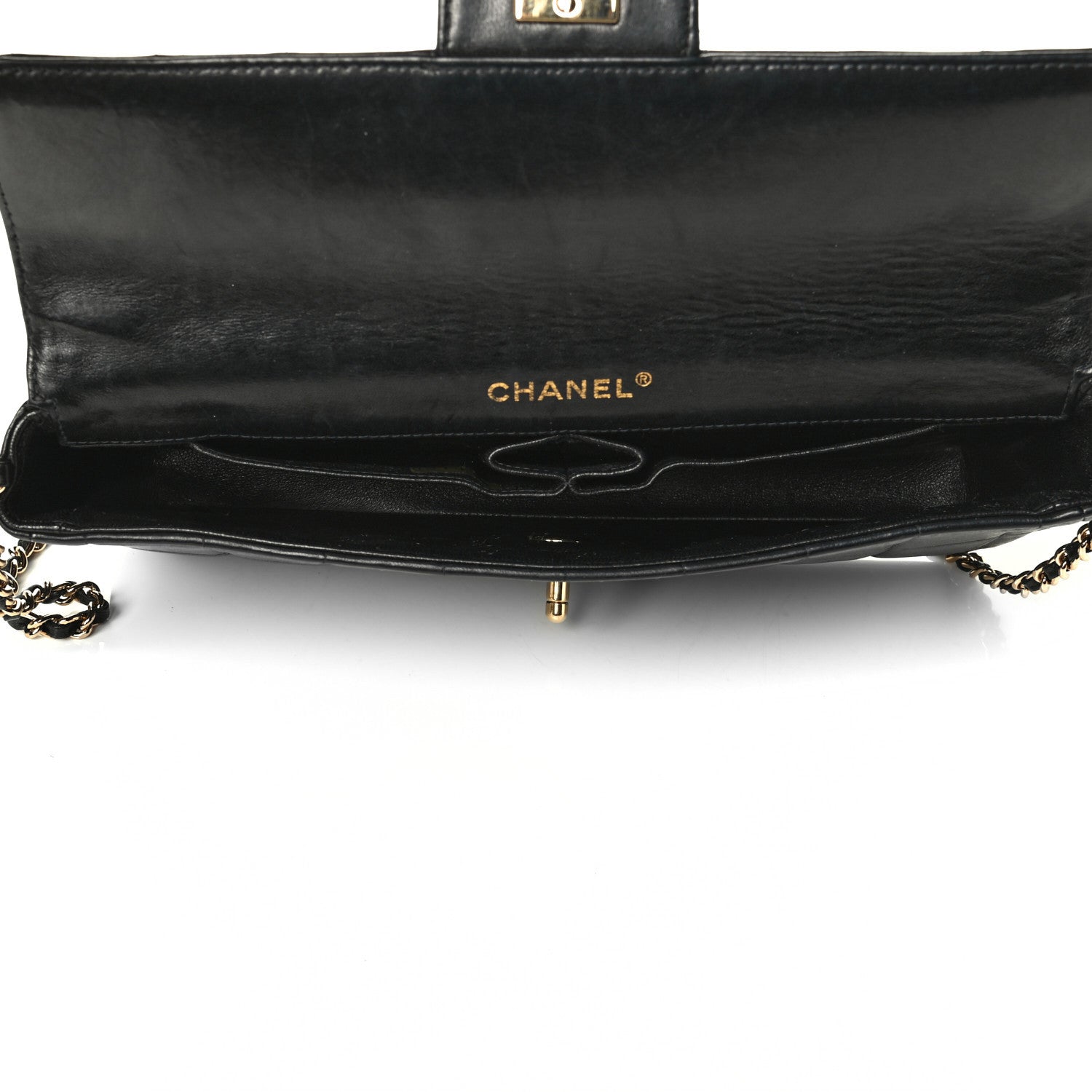 Chanel Lambskin East West Chocolate Bar Flap Black 4 of 8