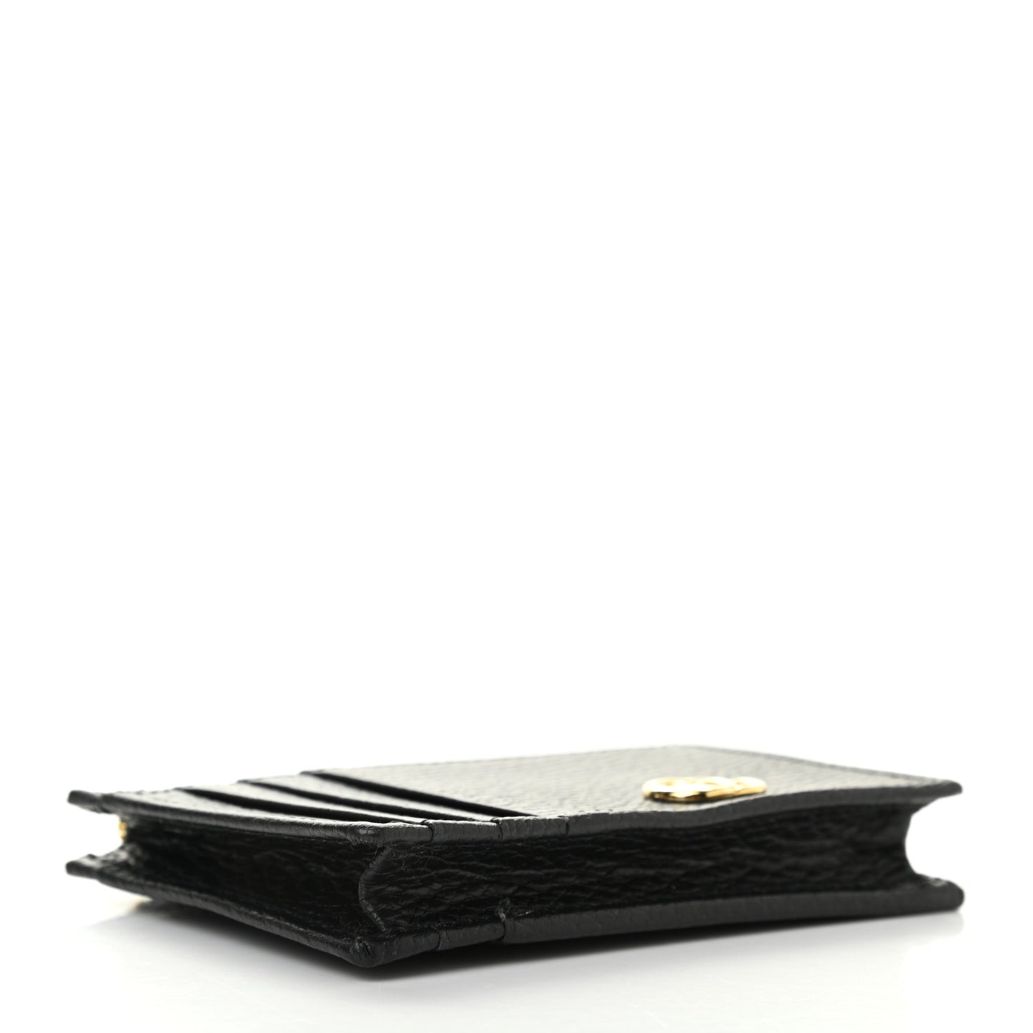Dollar Calfskin GG Marmont Coin Case Card Holder Black