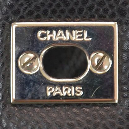Chanel Caviar Jumbo Single Flap Black SHW 8 of 10