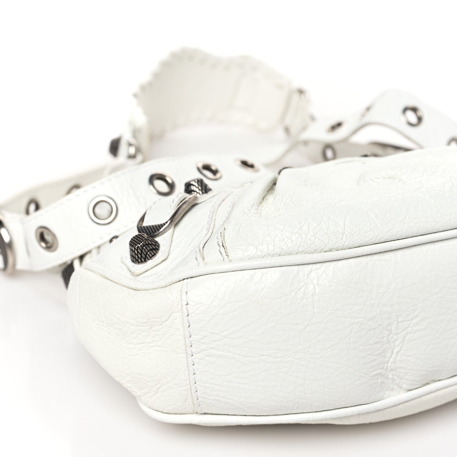 Balenciaga Agneau Arena Le Cagole Shoulder Bag XS Optic White 8 of 12