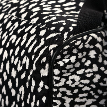 Saint Laurent Canvas Leopard Print City Backpack Black White 11 of 11