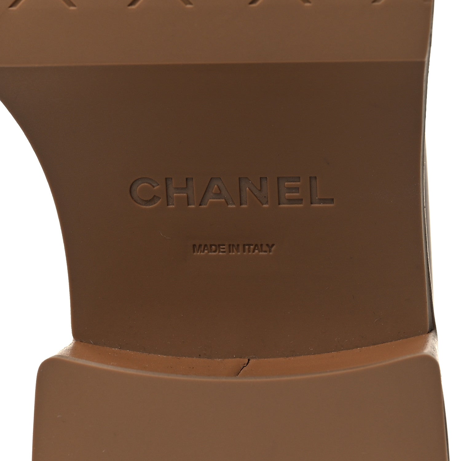 Chanel Calfskin CC Platform Loafers 38 Beige 7 of 9