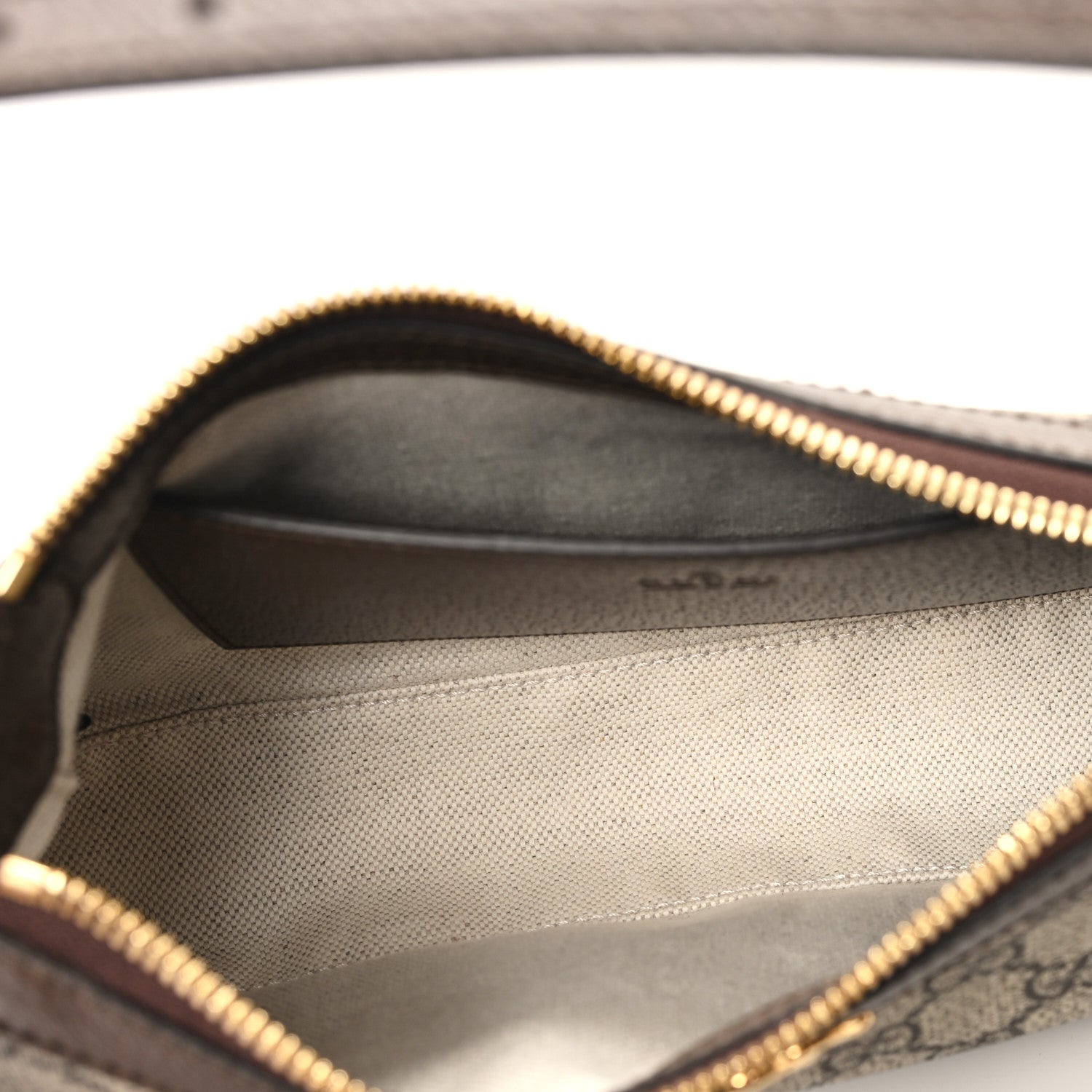 Gucci GG Supreme Monogram Textured Dollar Calfskin Small Ophidia Hobo Beige Ebony New Acero 5 of 11