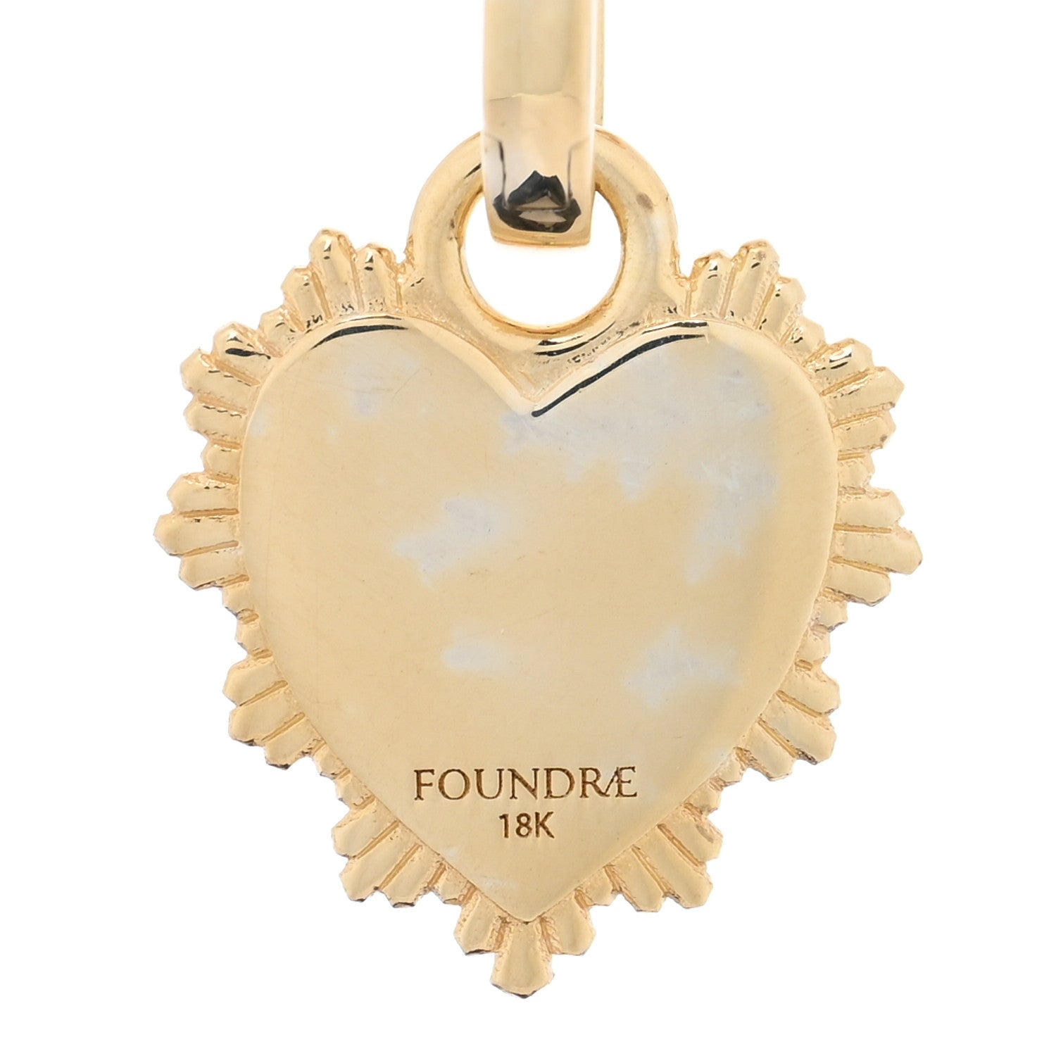 Foundrae 18K Yellow Gold Diamond Pave Star Heart Miniature Medallion Medium Mixed Midsize Clip Bracelet 3 of 3
