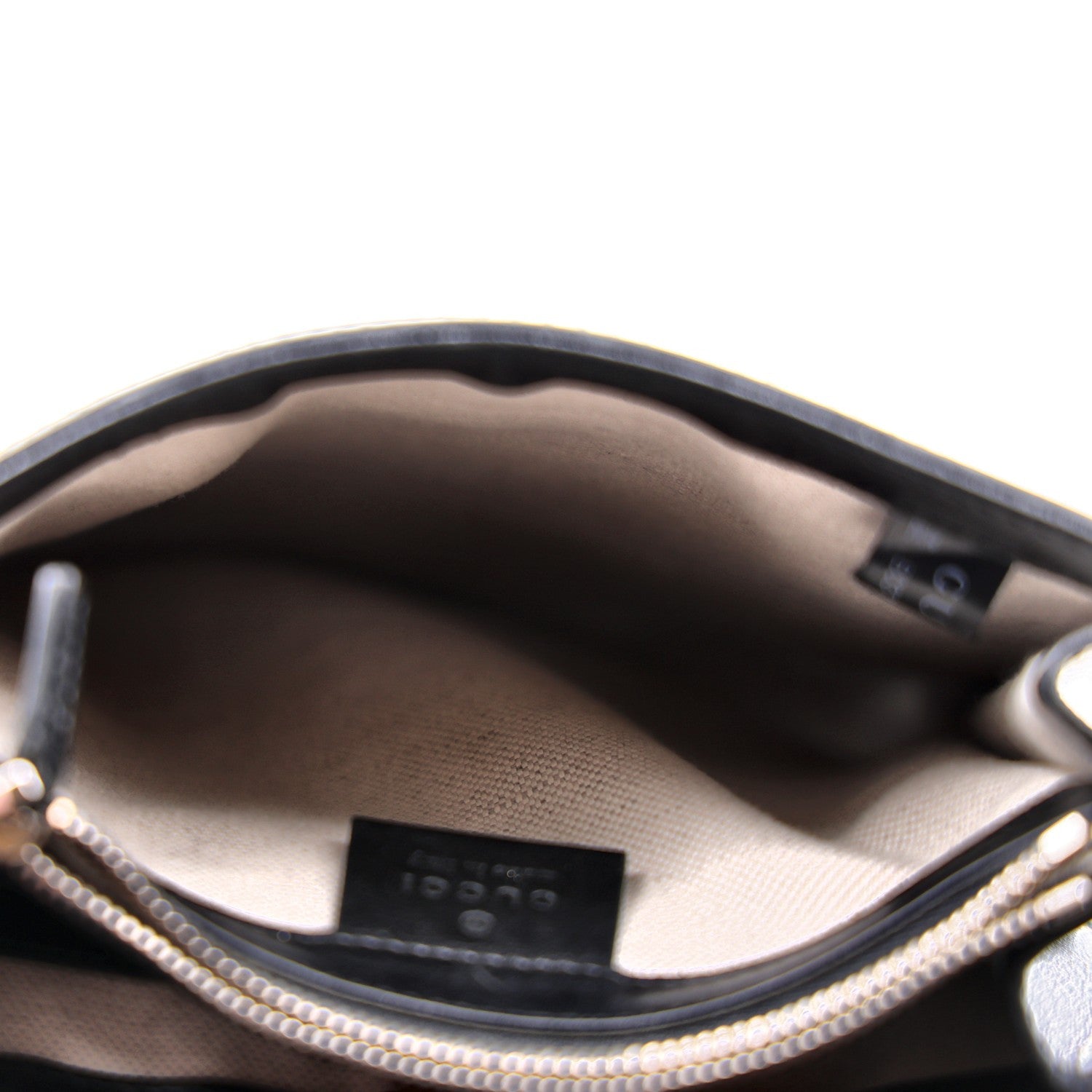 Gucci Calfskin GG Tennis Embossed Messenger Bag Black 5 of 10