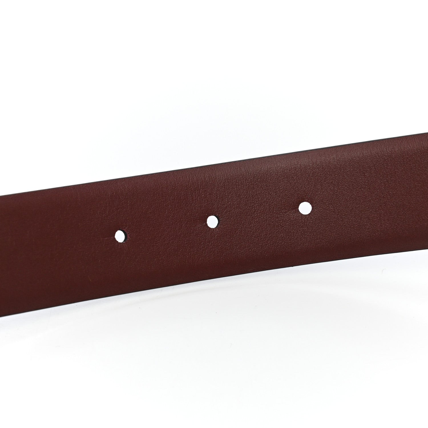 Chanel Calfskin CC Reversible Belt 80 32 Black Burgundy 5 of 6