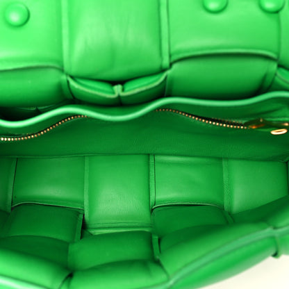 Bottega Veneta Lambskin Maxi Intreccio Padded Chain Cassette Crossbody Bag Racing Green 5 of 10