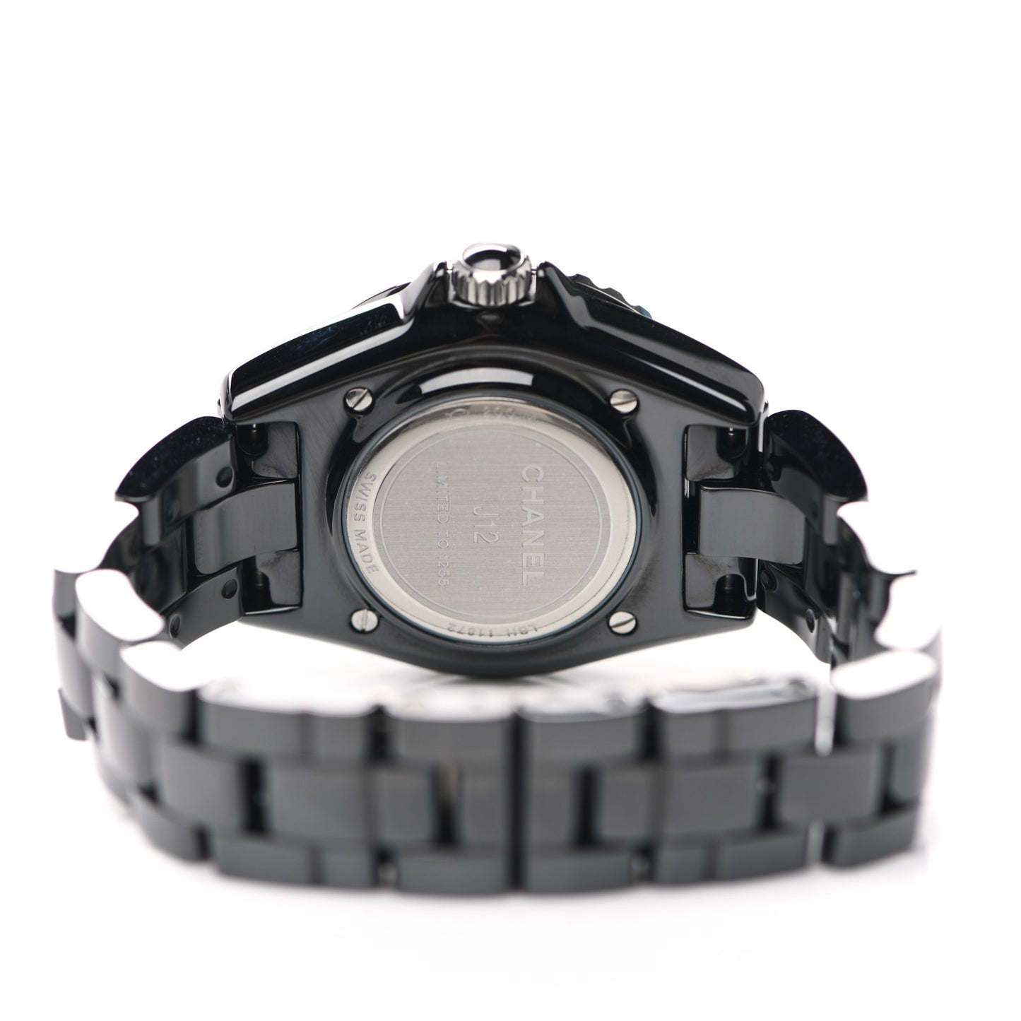 Stainless Steel Ceramic 33mm J12 Electro Quartz Watch Black