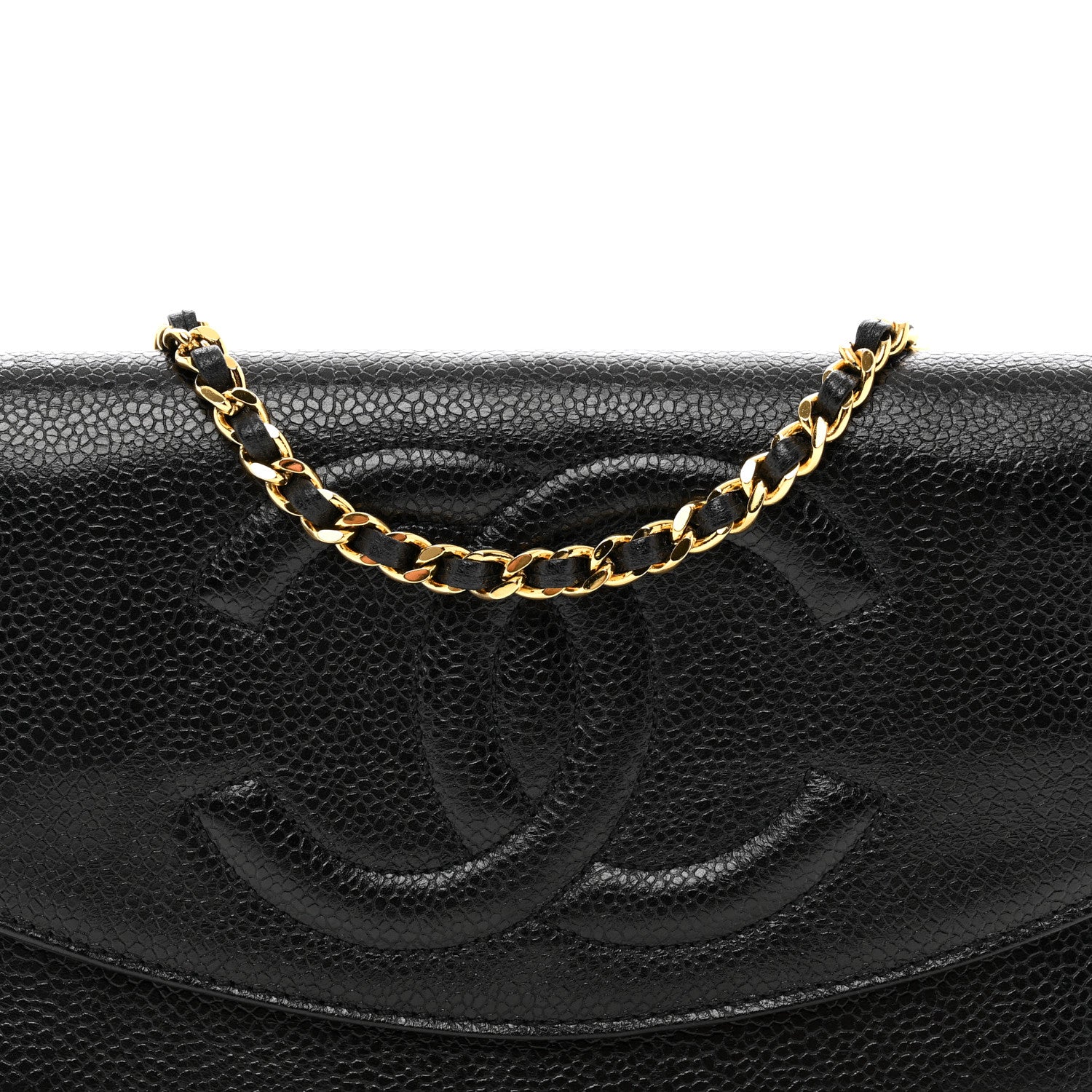 Chanel Caviar Timeless CC Wallet on Chain WOC Black 5 of 11