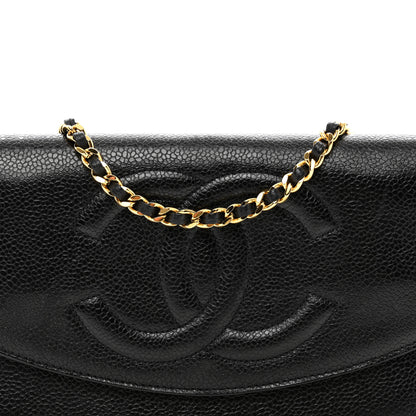 Chanel Caviar Timeless CC Wallet on Chain WOC Black 5 of 11