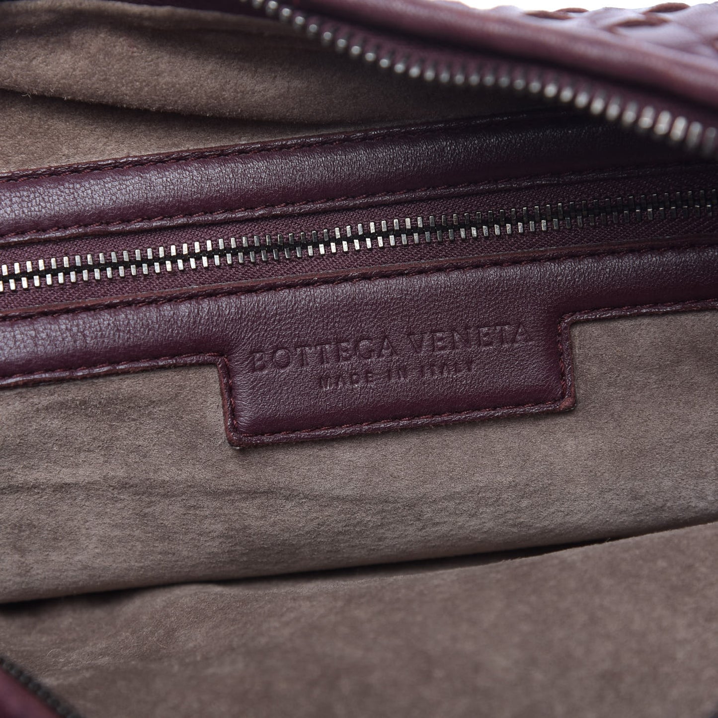 Nappa Intrecciato Large Veneta Hobo Aubergine
