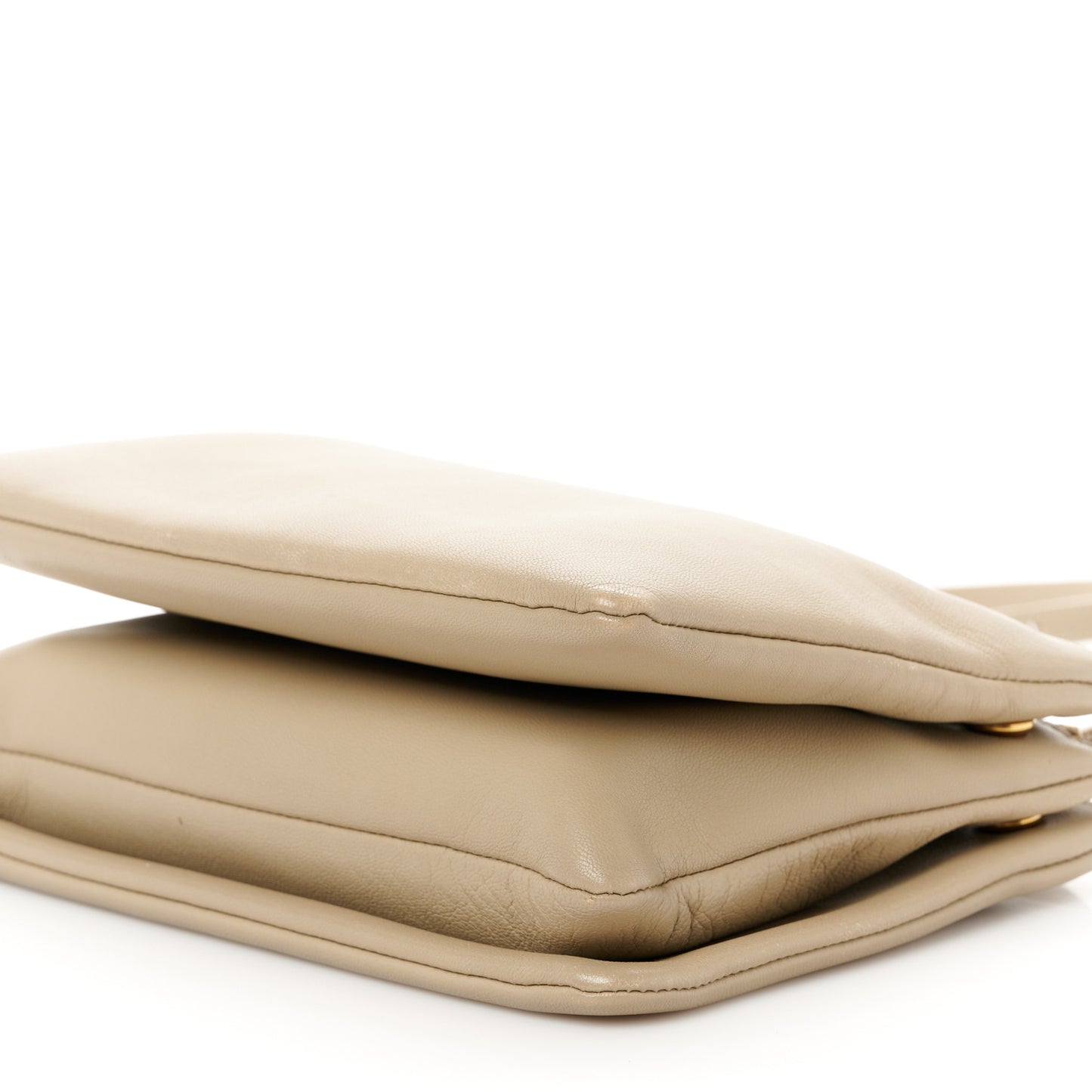 Liege Calfskin Small Trio Crossbody Bag Taupe