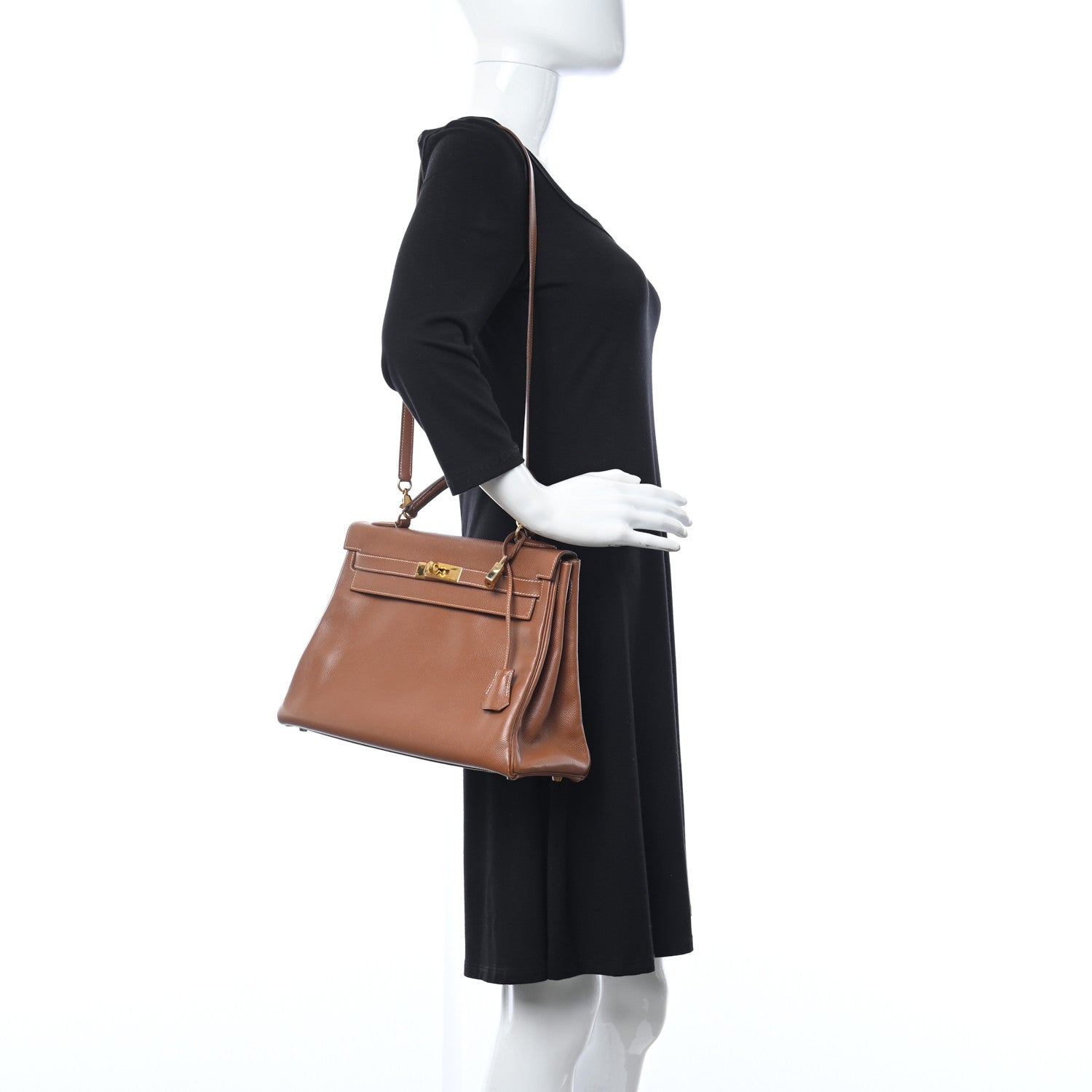 Hermes Courchevel Kelly Retourne 32 Gold 2 of 20