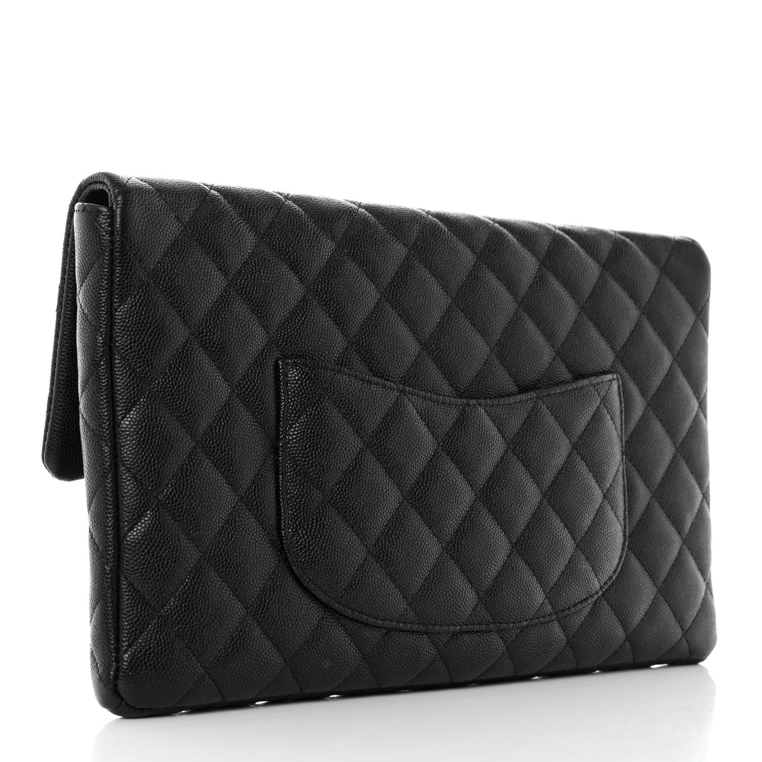 Chanel Caviar Quilted Flap Clutch Black 3 of 11