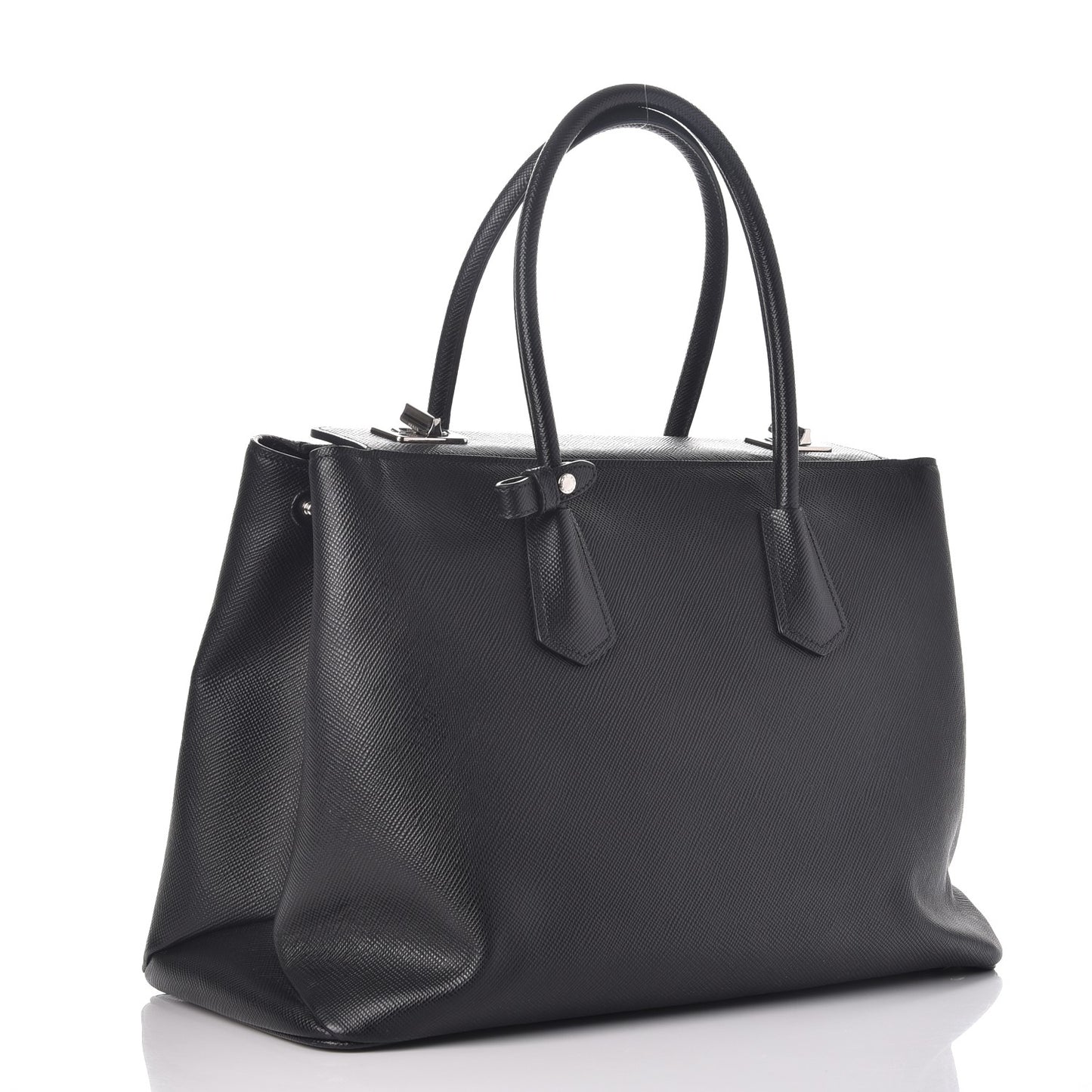 Saffiano Cuir Twin Tote Nero Black