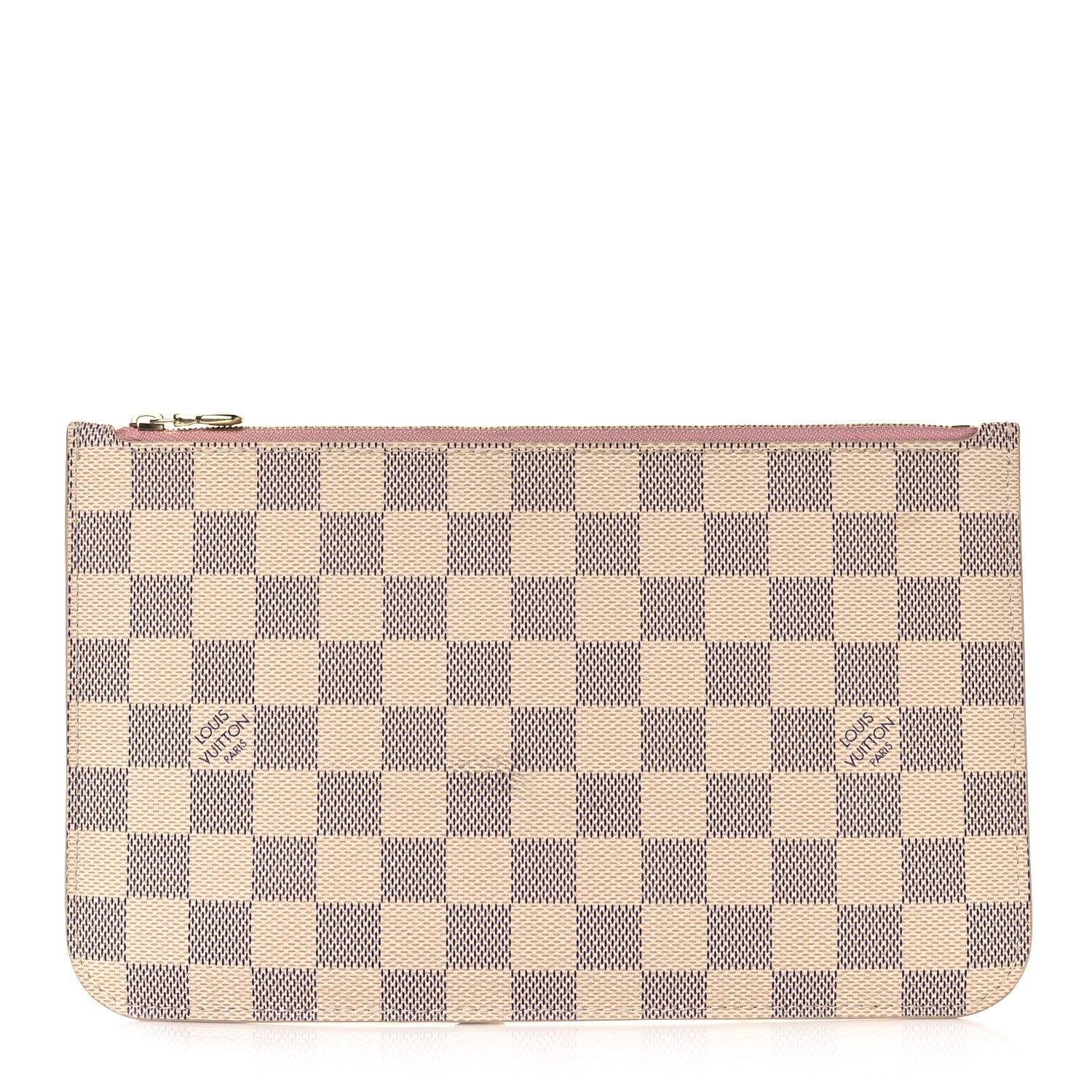 Louis Vuitton Damier Azur Neverfull MM GM Pochette Rose Ballerine 1 of 7