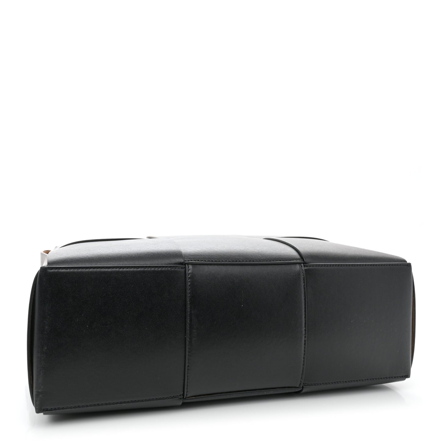 Calfskin Maxi Intrecciato Arco Briefcase Black