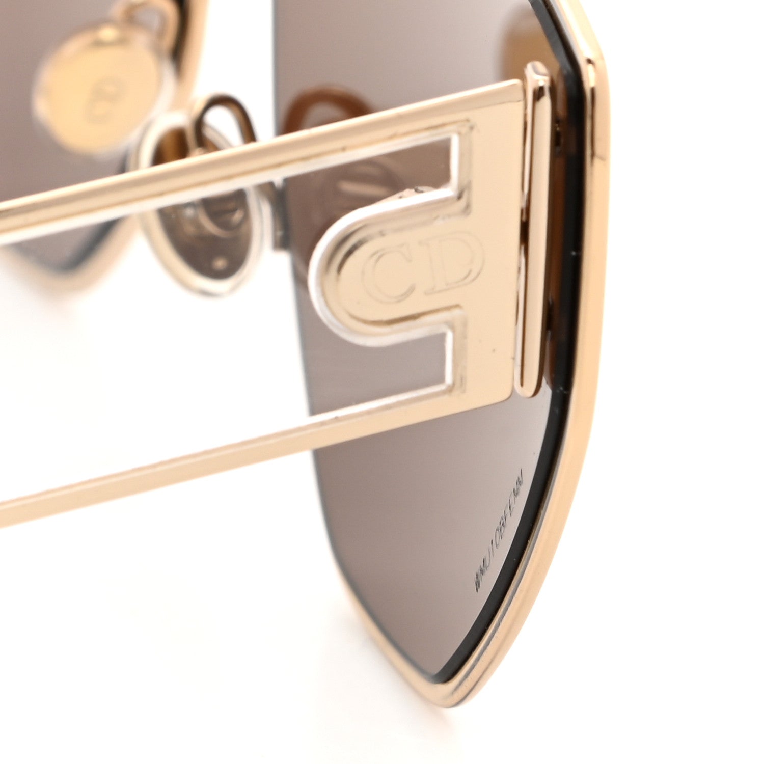 Christian Dior Metal Sunglasses Gold 7 of 8
