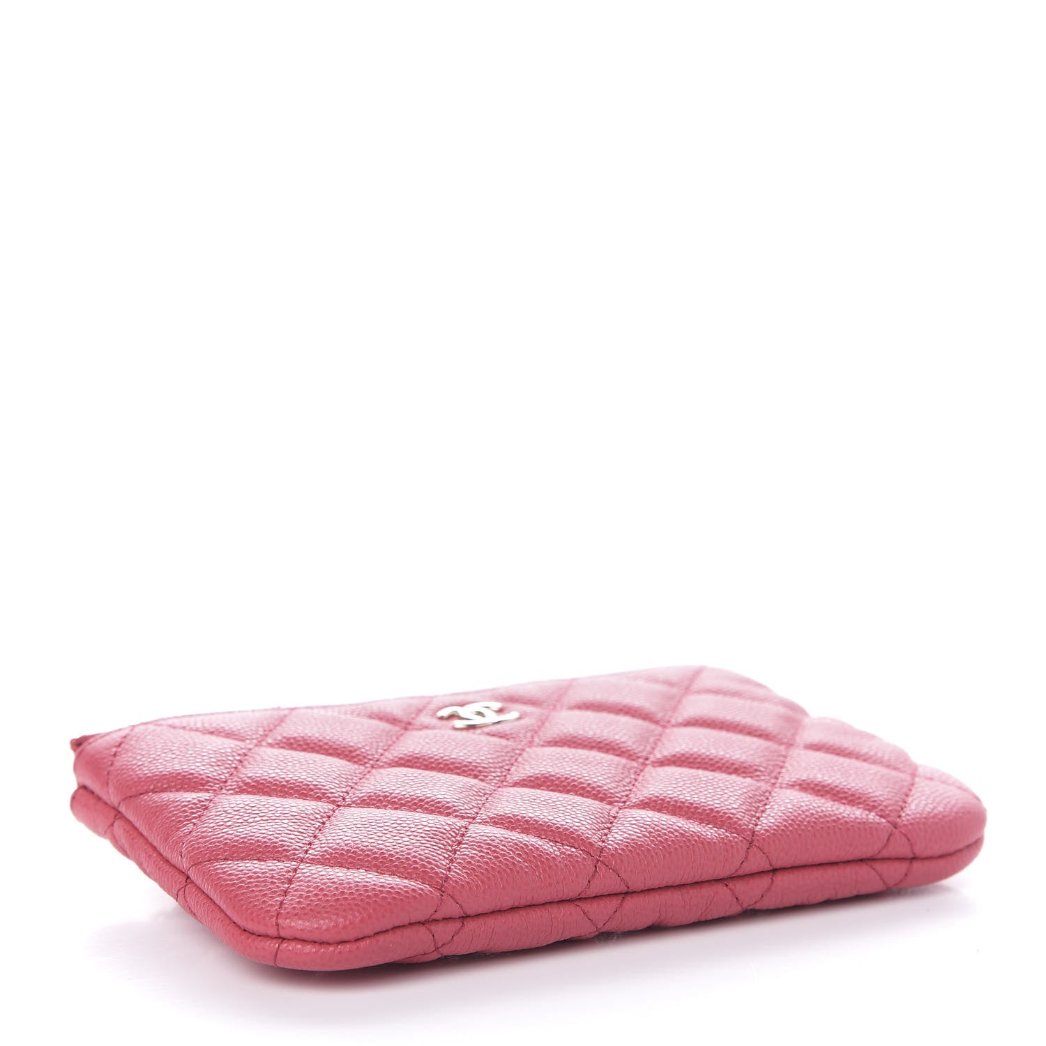 Chanel Caviar Quilted Small Cosmetic Case Dark Pink 4 of 7