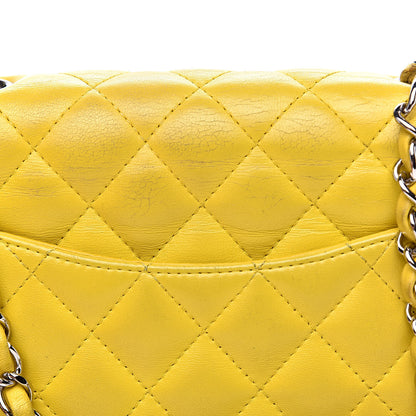 Chanel Lambskin Quilted Mini Square Flap Yellow 12 of 16