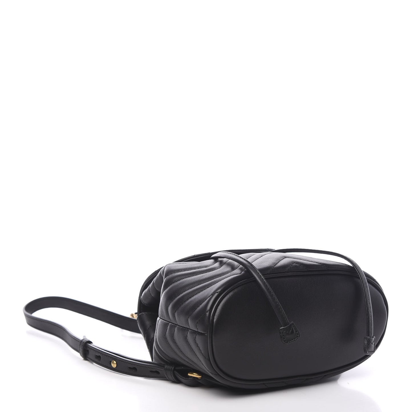 Calfskin Matelasse GG Marmont Flap Backpack Black