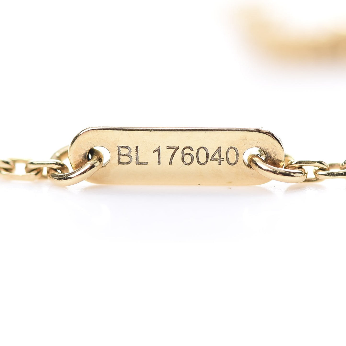 18K Yellow Gold Mother of Pearl Sweet Alhambra Butterfly Pendant Necklace