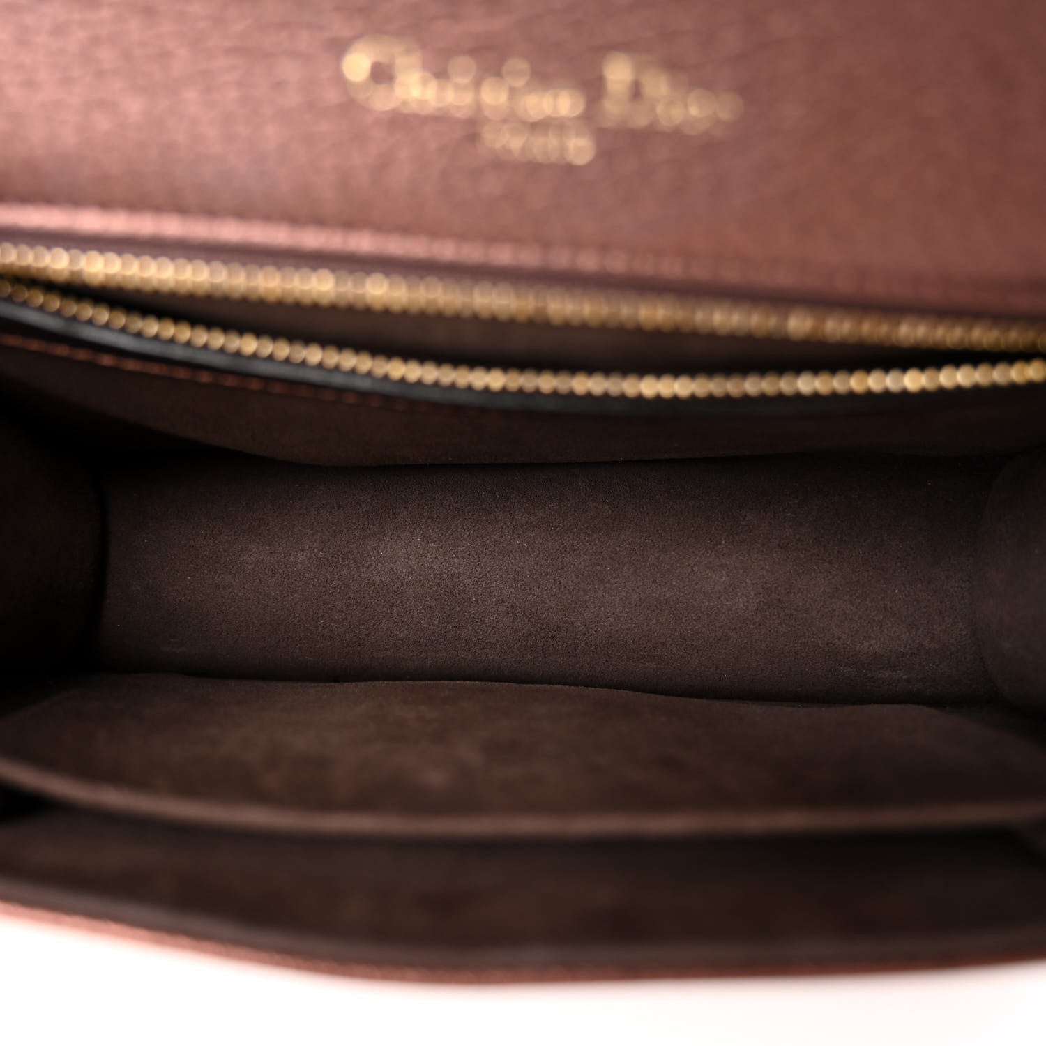Christian Dior Metallic Grained Calfskin Small Diorama Flap Bag Noisette 5 of 9