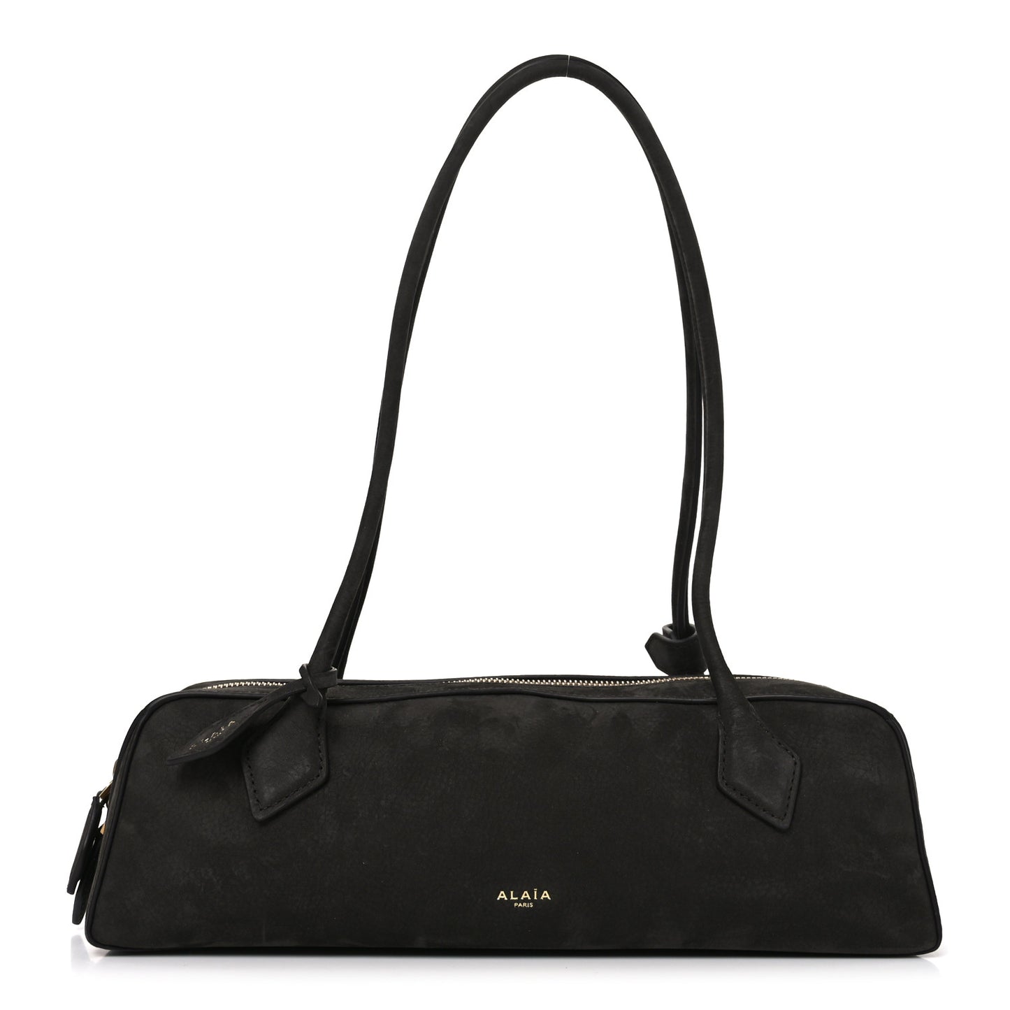 Nubuck Medium Le Teckel Bag Black Anthracite