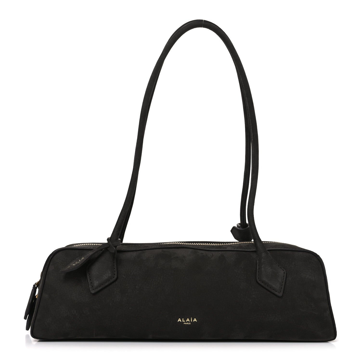 Alaia Nubuck Medium Le Teckel Bag Black Anthracite 1 of 9
