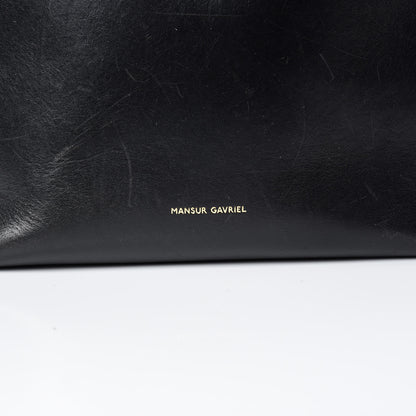 Mansur Gavriel Vegetable Tanned Calfskin Bucket Bag Black Flamma 9 of 16