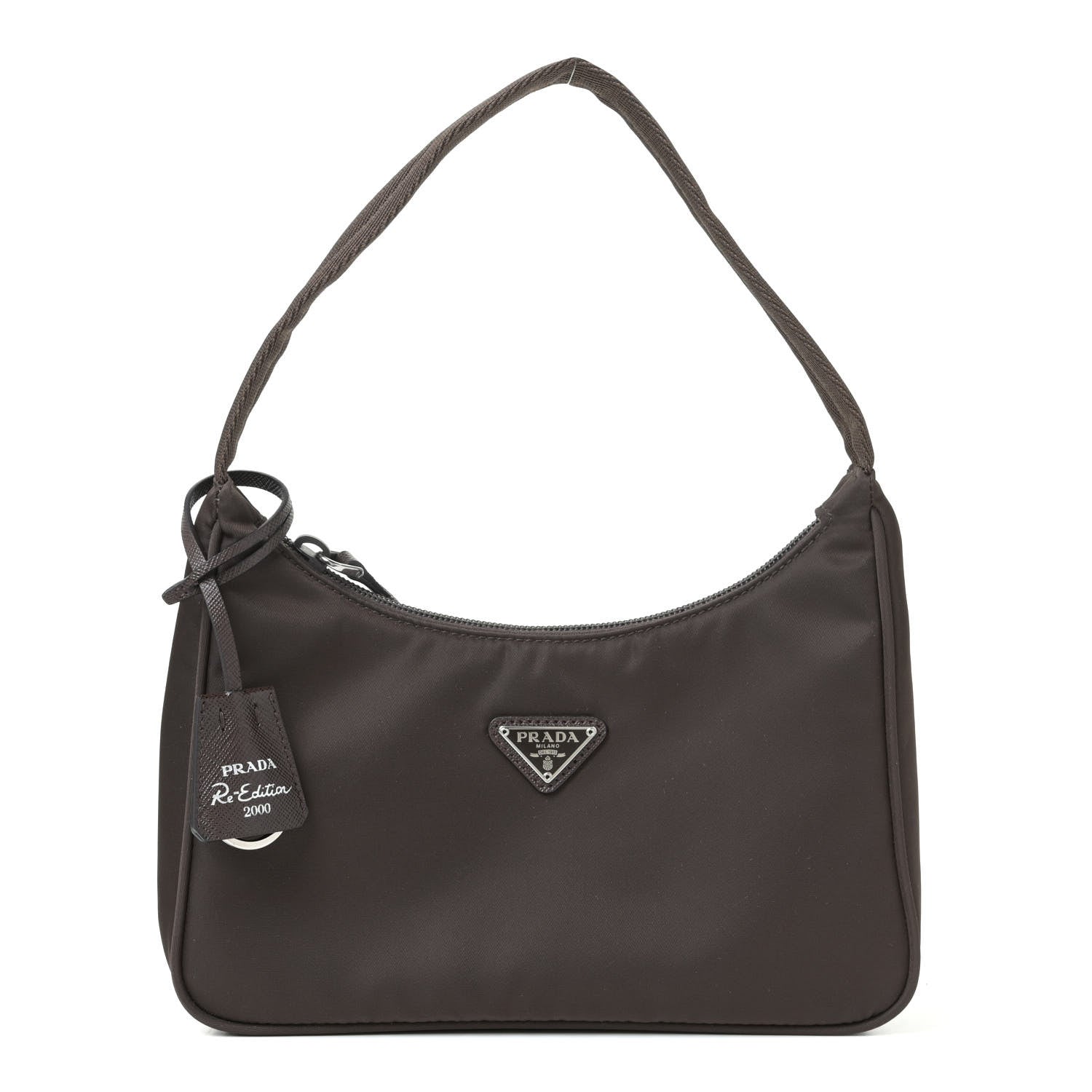 Prada Tessuto Nylon Mini Re-Edition 2000 Bag Caffe 1 of 4