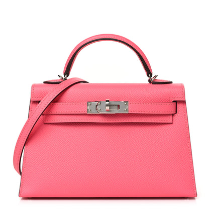 Hermes Epsom Mini Kelly Sellier 20 Rose Azalee 1 of 11