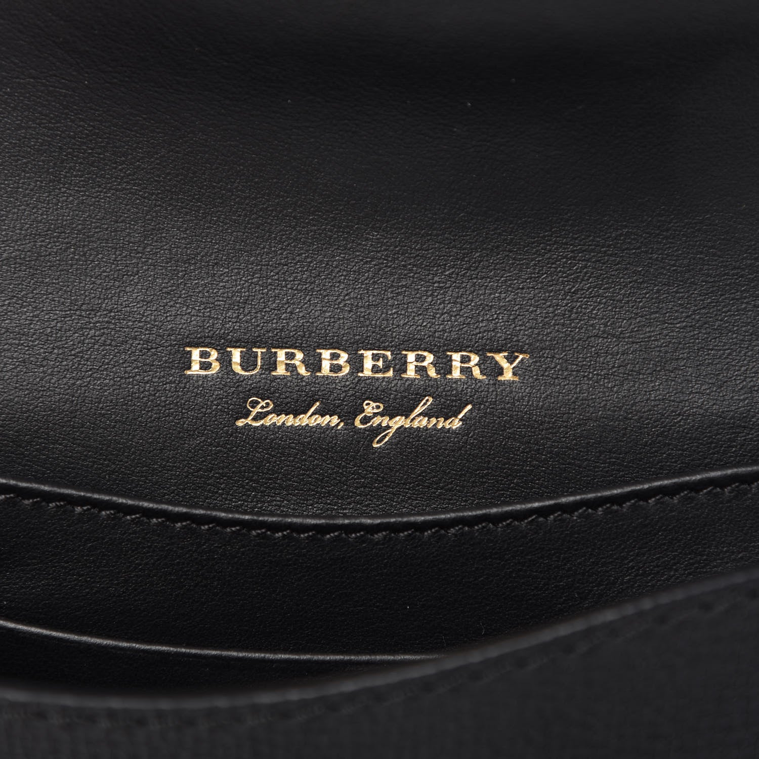 Burberry House Check Calfskin Small Madison Buckle Bag Black 8 of 9