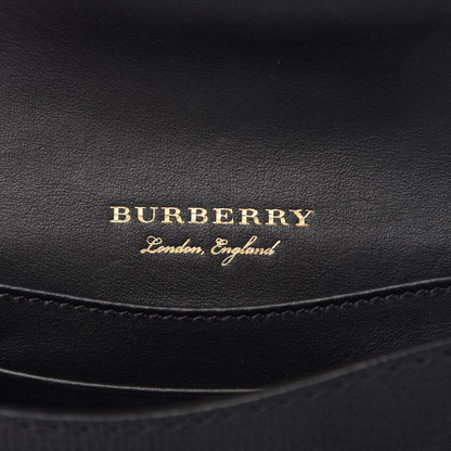 Burberry House Check Calfskin Small Madison Buckle Bag Black 8 of 9