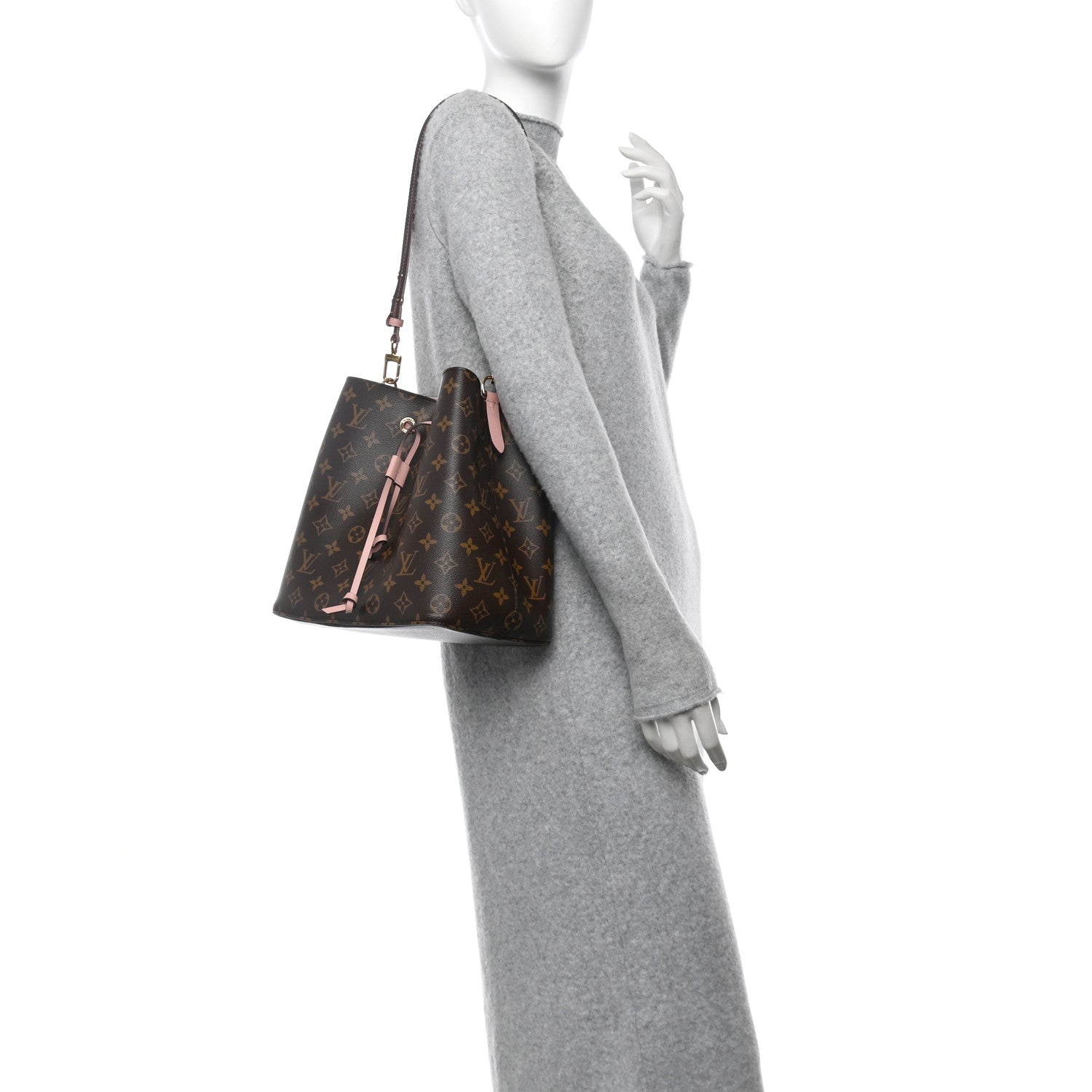 Louis Vuitton Monogram Neonoe MM Rose Poudre 2 of 9
