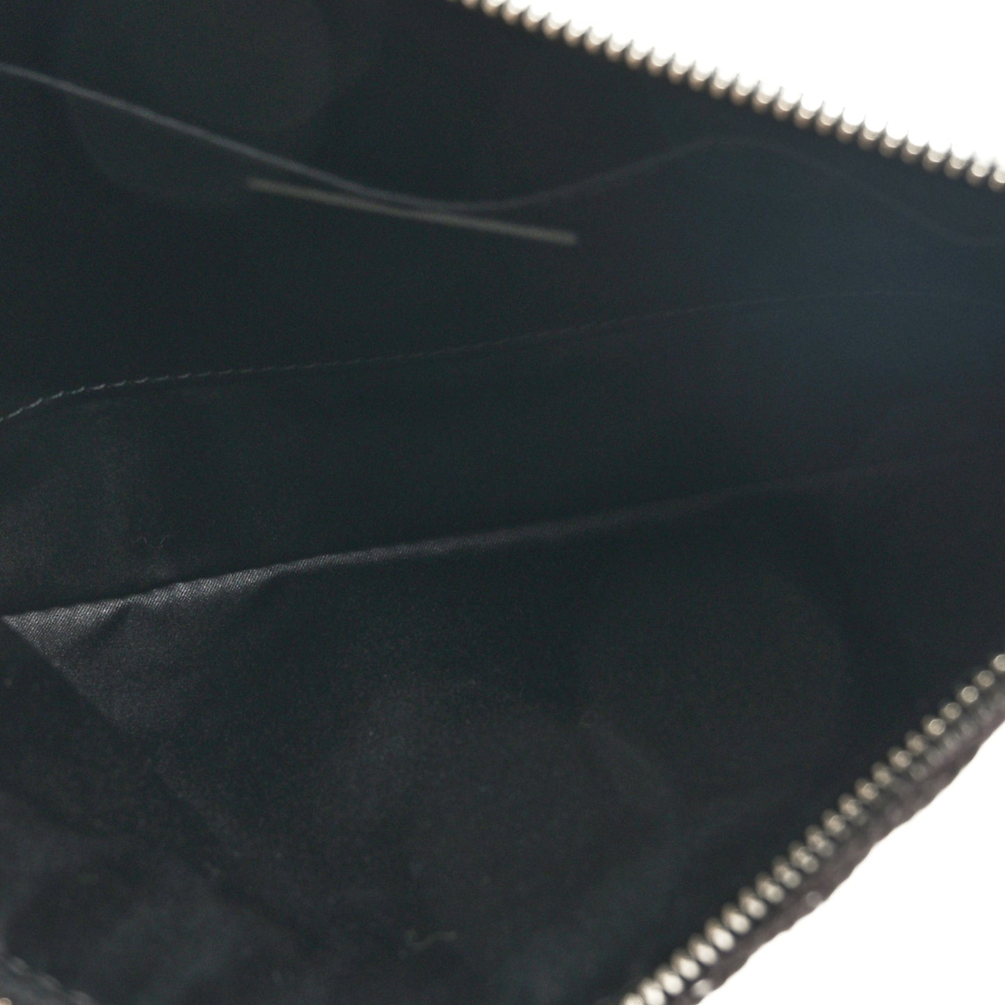 Vinyl VLTN Large Flat Zip Pouch Black