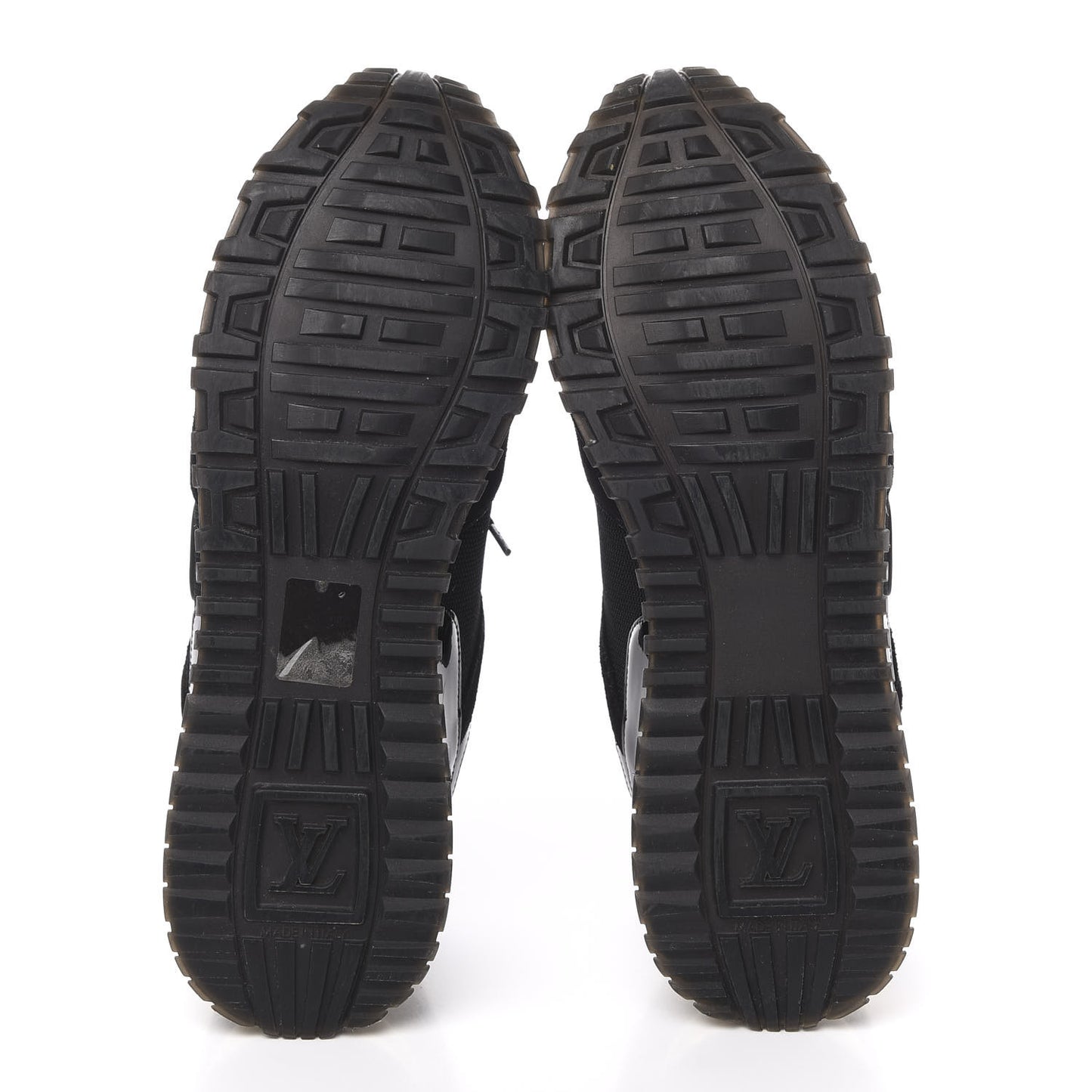 Suede Monogram Run Away Sneakers 39 Black