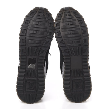 Louis Vuitton Suede Monogram Run Away Sneakers 39 Black 5 of 9
