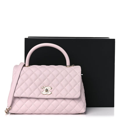 Chanel Caviar Quilted Small Coco Handle Flap Lilas Lilac 10 of 10