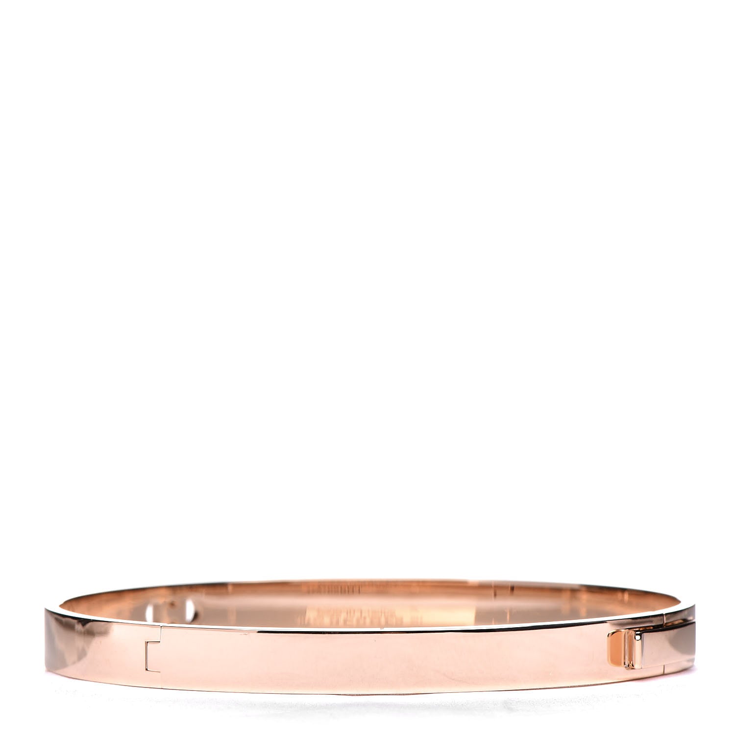 Hermes 18K Rose Gold Diamond PM H D'Ancre Bracelet SH 3 of 5