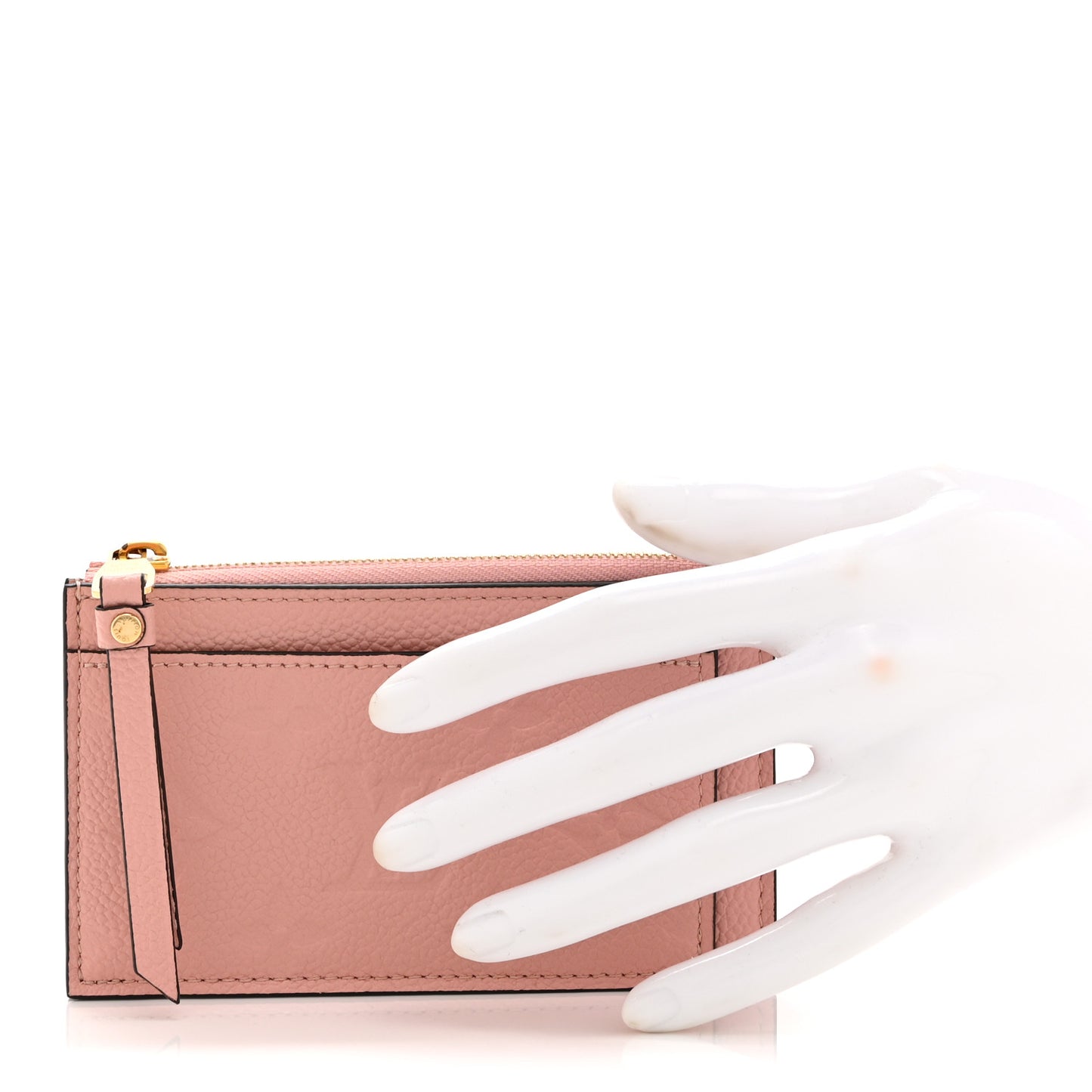 Empreinte Zipper Card Holder Rose Poudre